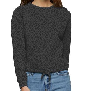 LAT Women's Relaxed 3-End Boxy Fleece Crewneck Sweatshirt