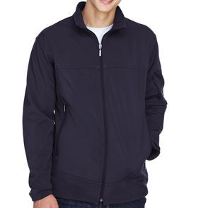 North End Men's Three-Layer Fleece Bonded Performance Soft Shell Jacket