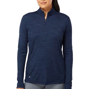 Adidas Women's Lightweight Mélange Quarter-Zip Pullover
