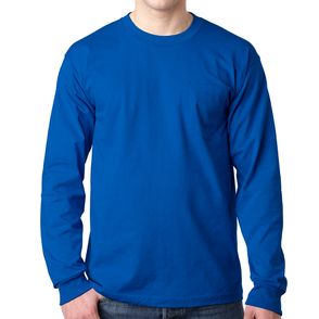 Bayside USA Made Heavyweight Long-Sleeve Pocket T-Shirt