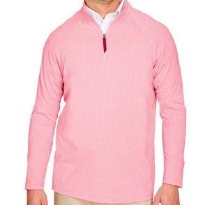 Devon & Jones CrownLux Performance Men's Clubhouse Micro-Stripe Quarter-Zip