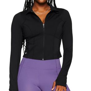 Fabletics Perfect Storm Cropped Train Jacket