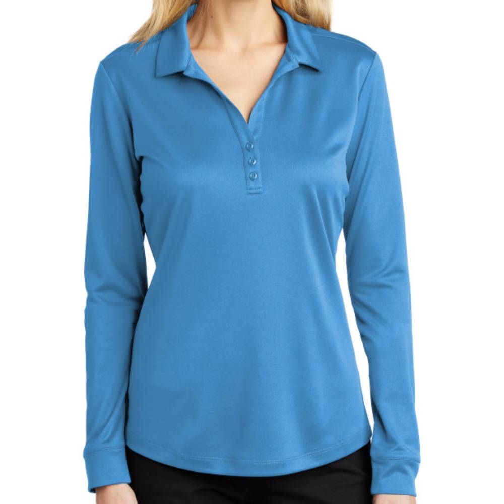 Port Authority Women's Silk Touch Performance Long Sleeve Polo