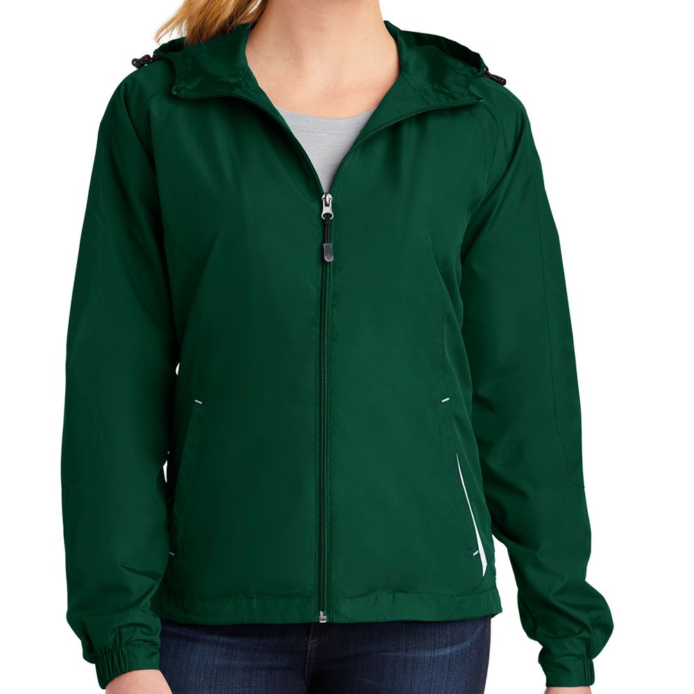 Sport-Tek Women's Colorblock Hooded Raglan Jacket