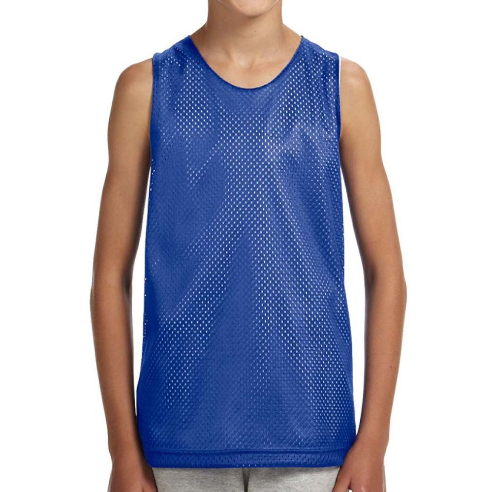 A4 Youth Reversible Mesh Tank