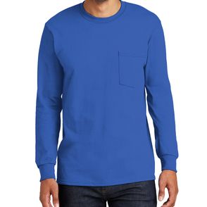 Port & Company Tall Long Sleeve Essential Pocket Tee