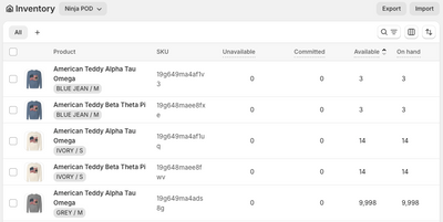 Important Update: Inventory Tracking for Ninja POD Products
