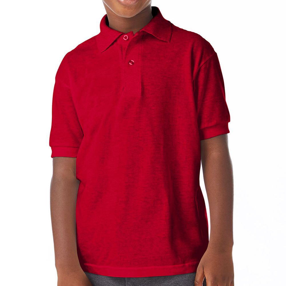 Hanes EcoSmart Kids Jersey Polo