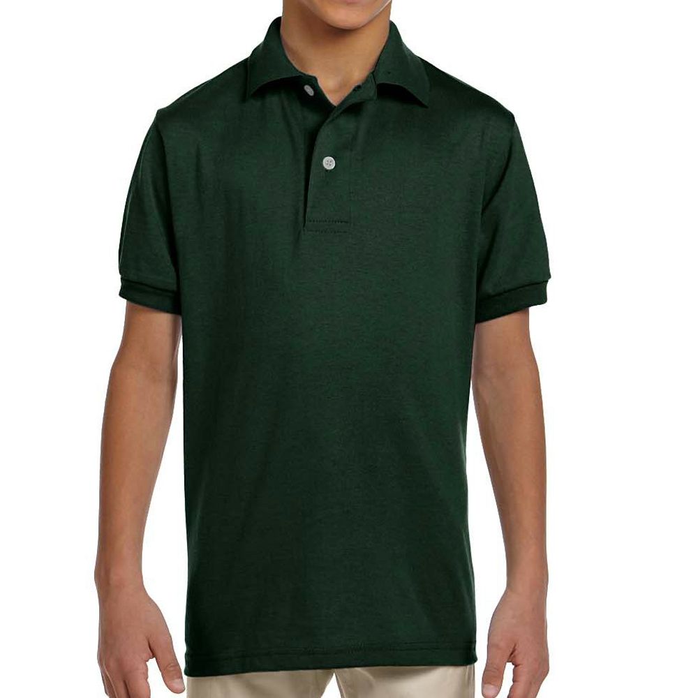 Hanes EcoSmart Kids Jersey Polo