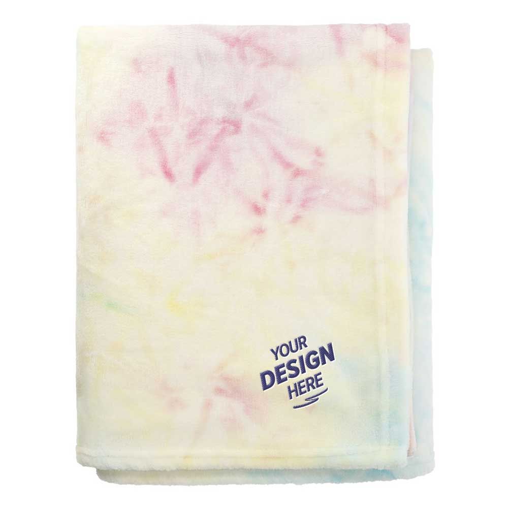 Tie Dye Flannel Fleece Blanket