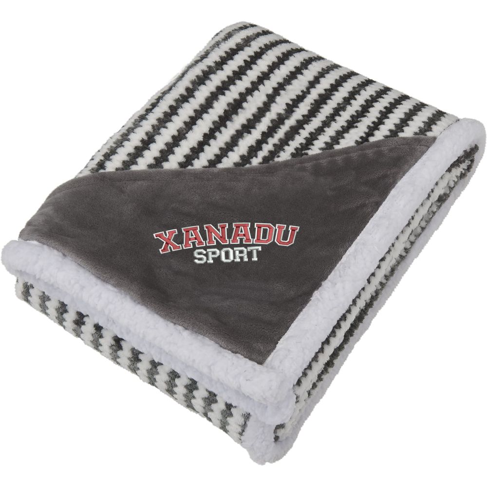 Field & Co.® Chevron Striped Sherpa Blanket