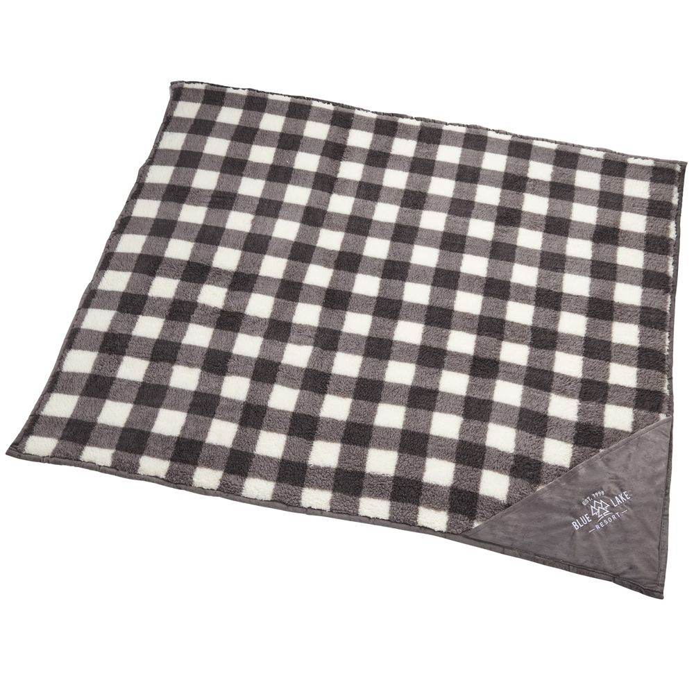 Field & Co.® Double Sided Plaid Sherpa Blanket