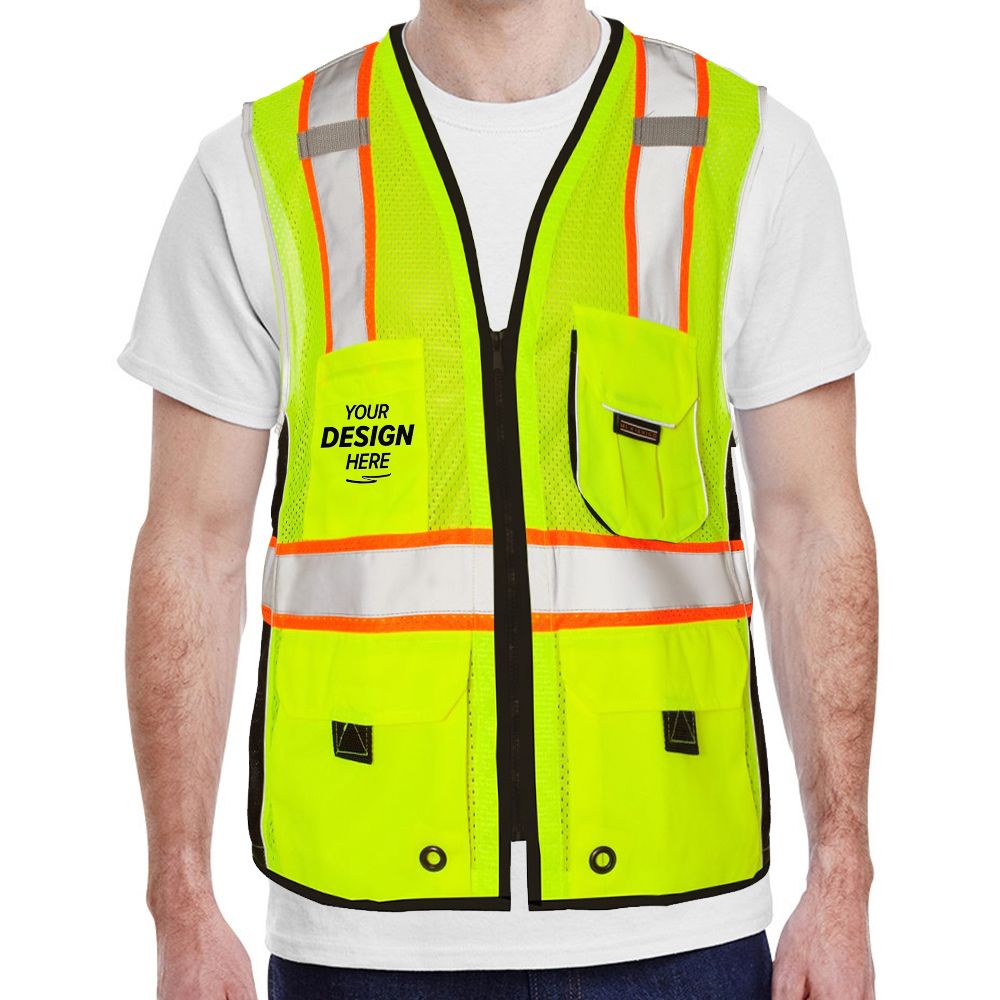 Kishigo Class 2 Black Series Heavy-Duty Safety Vest