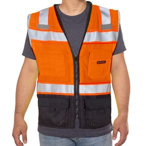 Kishigo Premium Black Series Black Bottom Class 2 Vest