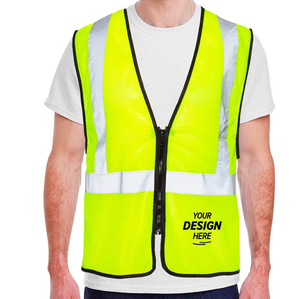 Kishigo Class 2 Zippered Mesh Economy Safety Vest