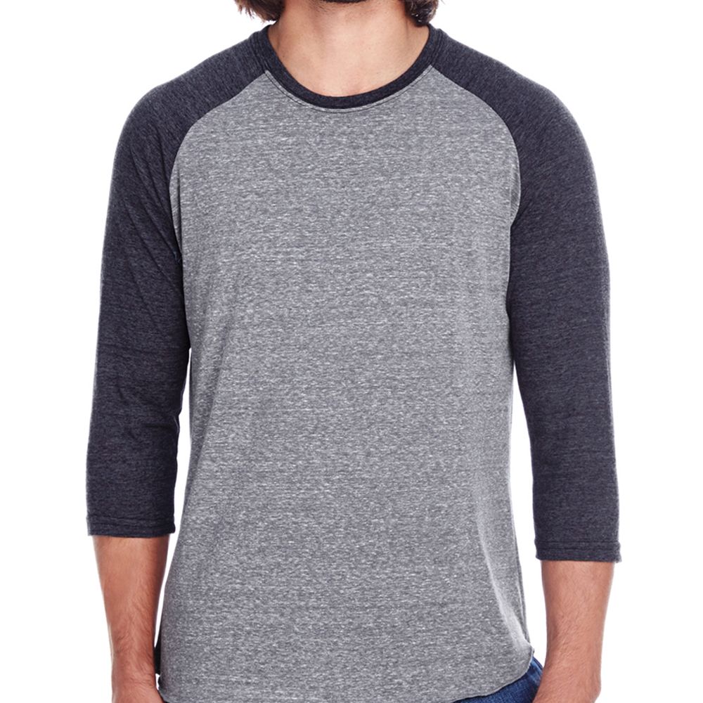 Threadfast Apparel Unisex Triblend 3/4-Sleeve Raglan T-Shirt