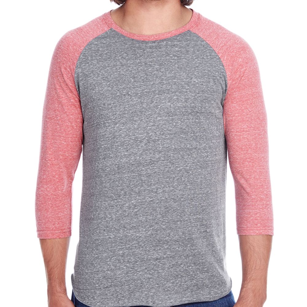 Threadfast Apparel Unisex Triblend 3/4-Sleeve Raglan T-Shirt