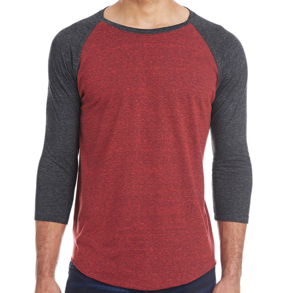 Threadfast Apparel Unisex Triblend 3/4-Sleeve Raglan T-Shirt