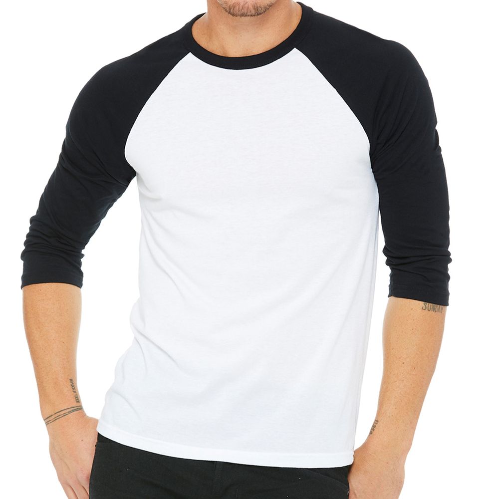 Bella + Canvas Unisex 3/4-Sleeve Baseball T-Shirt