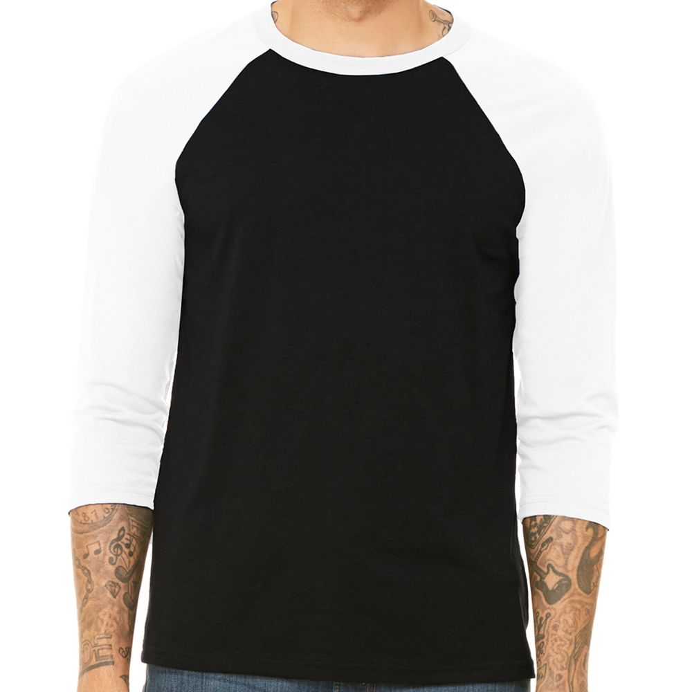 Bella + Canvas Unisex 3/4-Sleeve Baseball T-Shirt