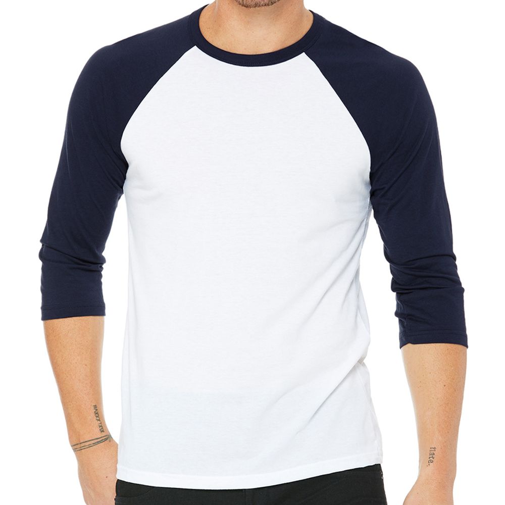 Bella + Canvas Unisex 3/4-Sleeve Baseball T-Shirt