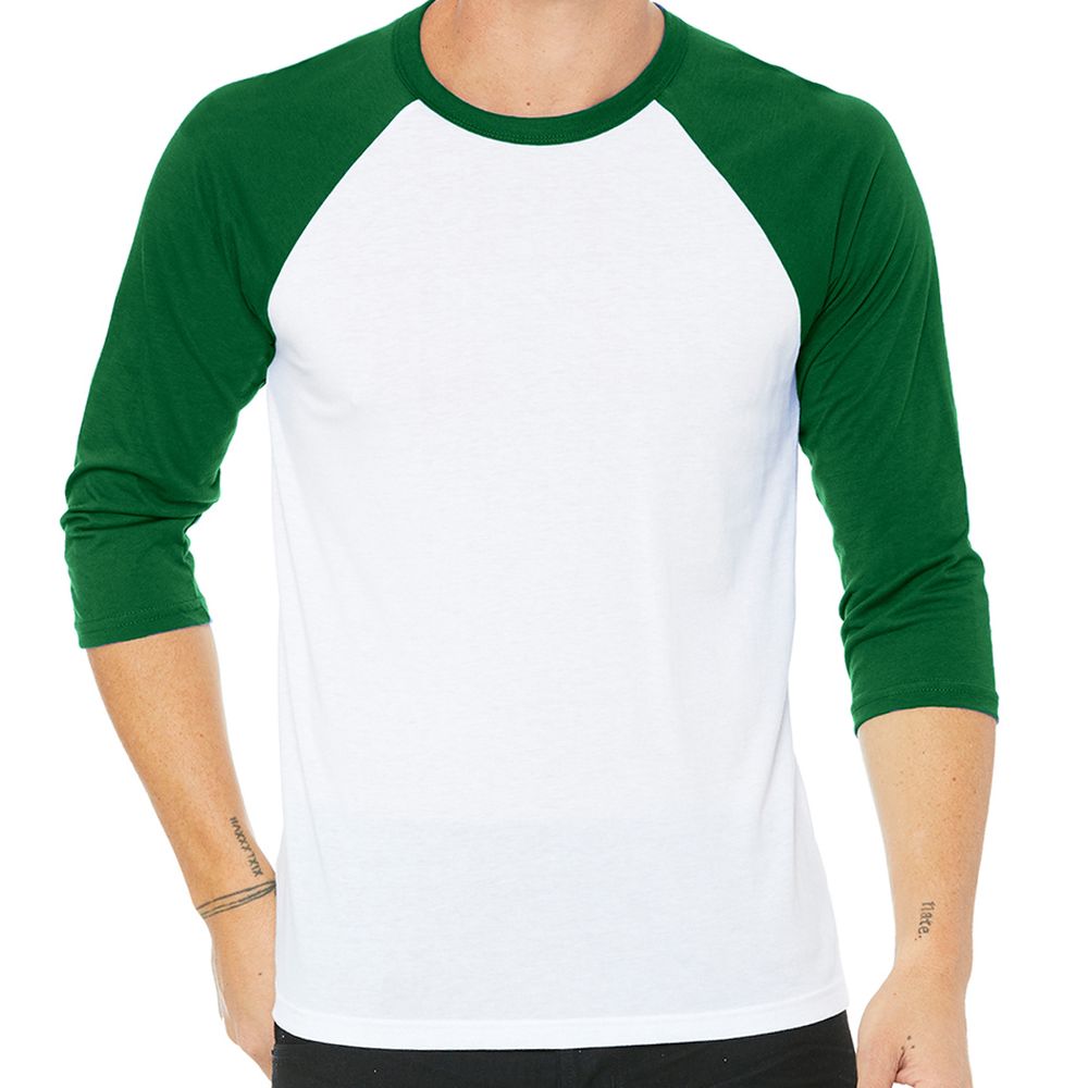 Bella + Canvas Unisex 3/4-Sleeve Baseball T-Shirt