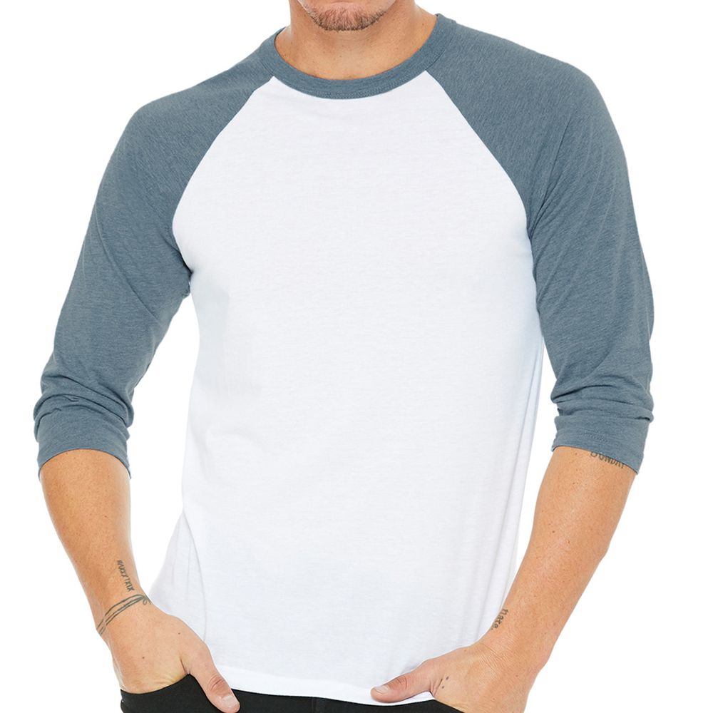 Bella + Canvas Unisex 3/4-Sleeve Baseball T-Shirt