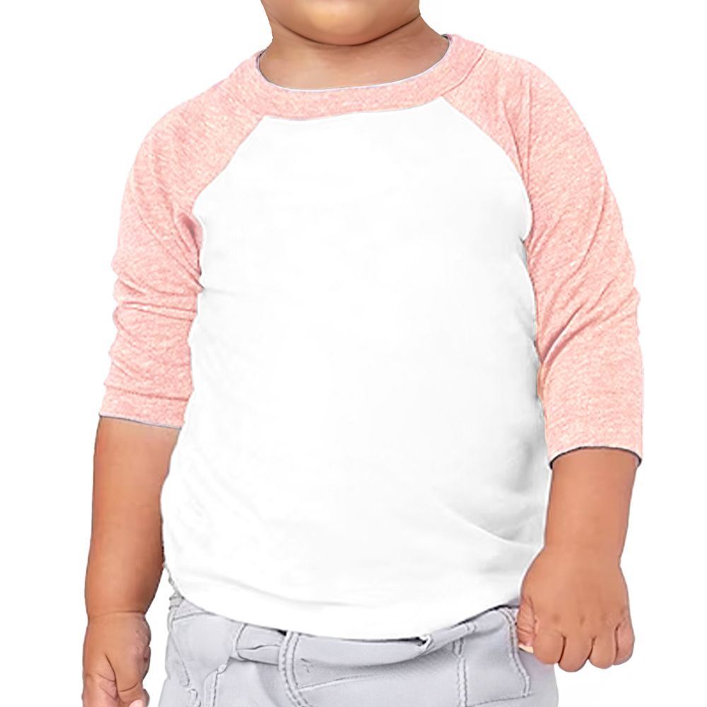 Bella + Canvas Toddler 3/4-Sleeve Baseball Shirt