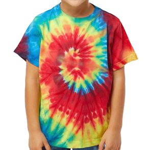 Dyenomite Toddler Spiral Tie-Dyed T-Shirt