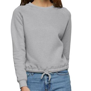 LAT Women's Relaxed 3-End Boxy Fleece Crewneck Sweatshirt
