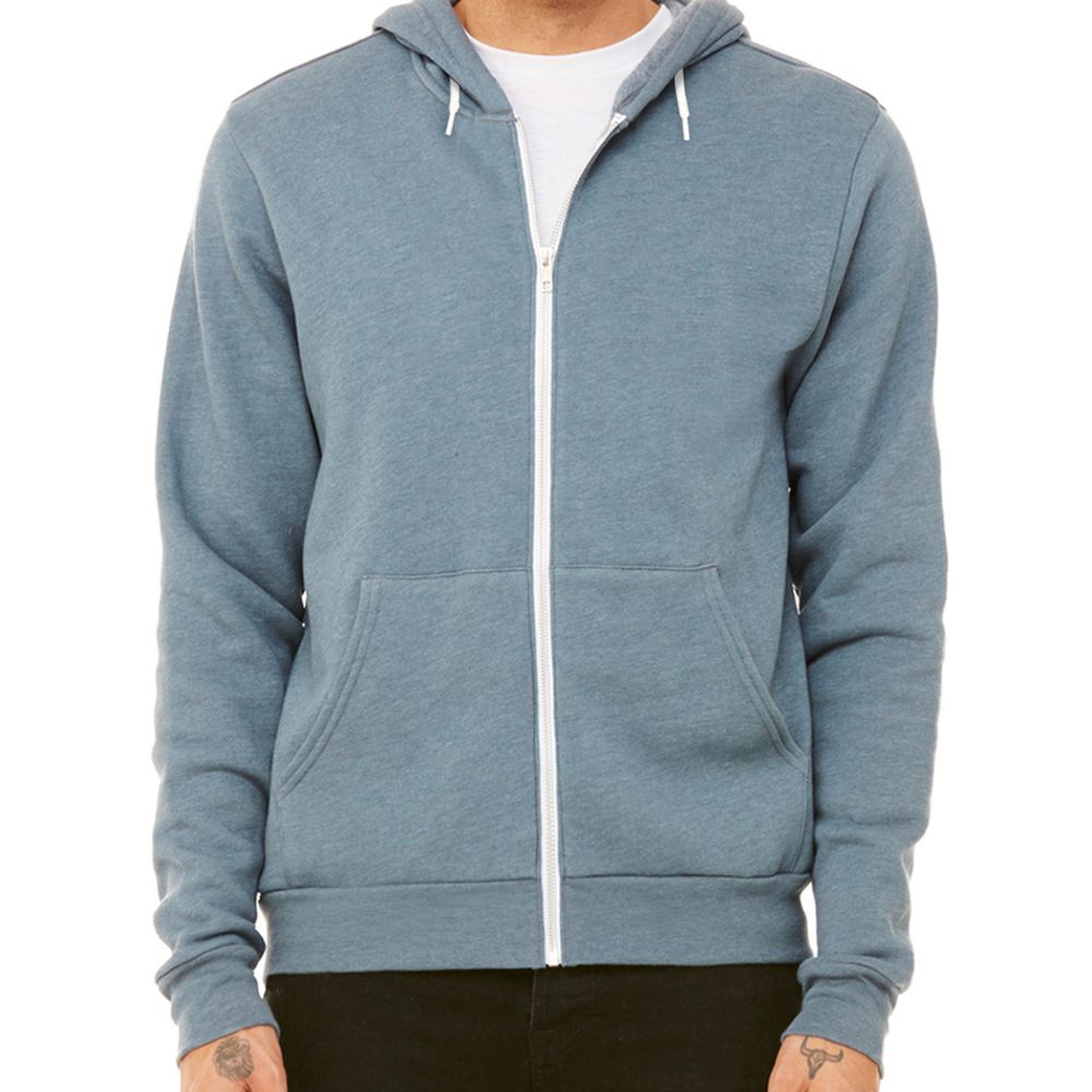 Bella + Canvas Fleece Zip Up Hoodie