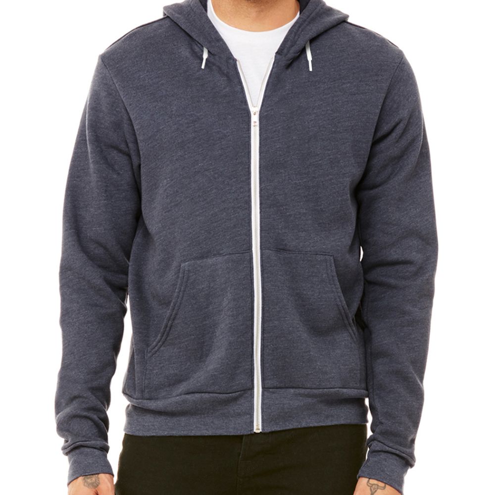 Bella + Canvas Fleece Zip Up Hoodie