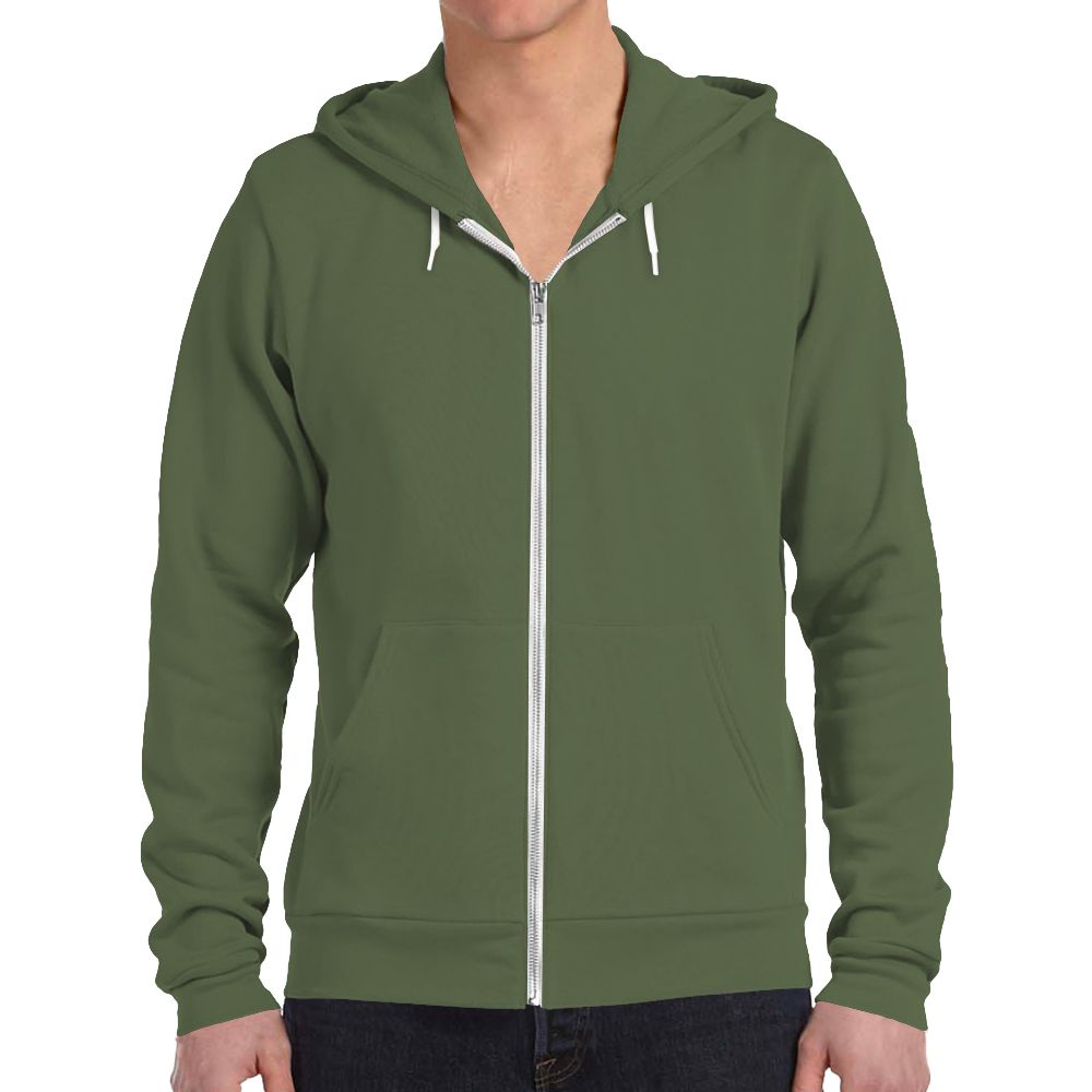 Bella + Canvas Fleece Zip Up Hoodie