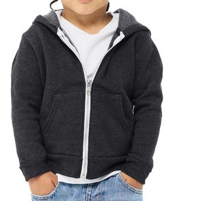 Bella + Canvas Toddler Sponge Fleece Full-Zip Hooded Sweatshirt