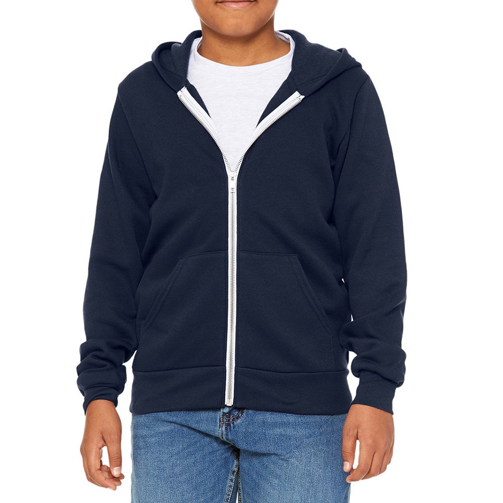 Bella + Canvas Youth Sponge Fleece Zip Up Hoodie