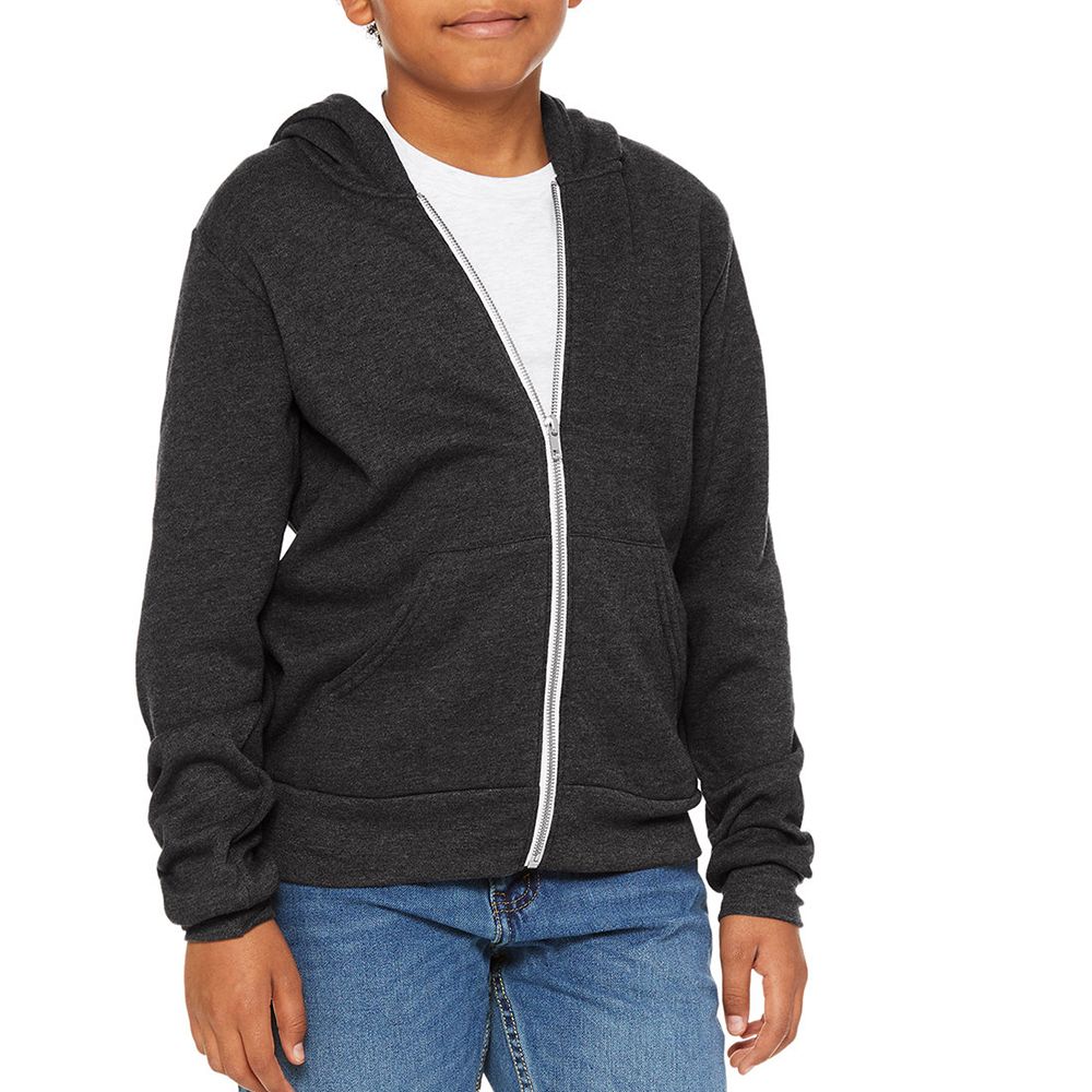 Bella + Canvas Youth Sponge Fleece Zip Up Hoodie