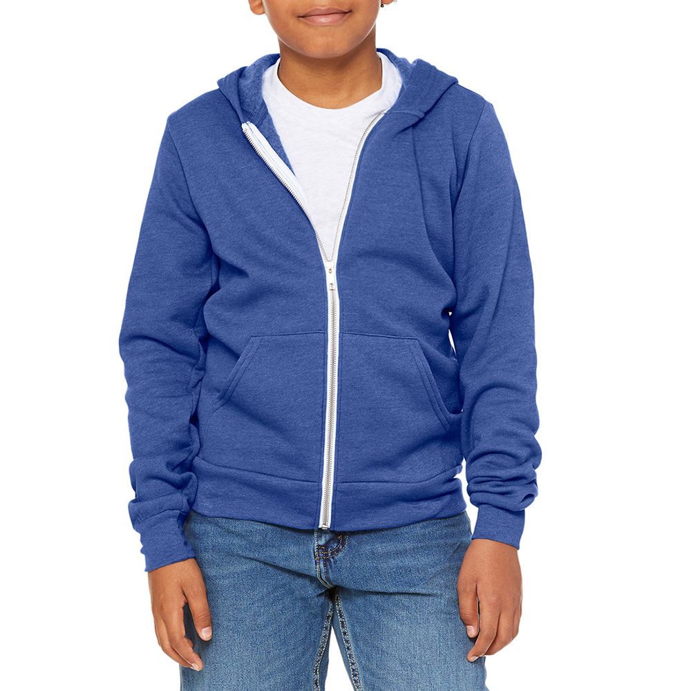 Bella + Canvas Youth Sponge Fleece Zip Up Hoodie