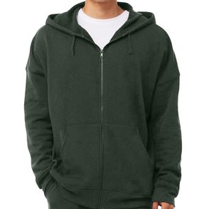 Bella + Canvas Sponge Fleece DTM Full-Zip Hooded Sweatshirt