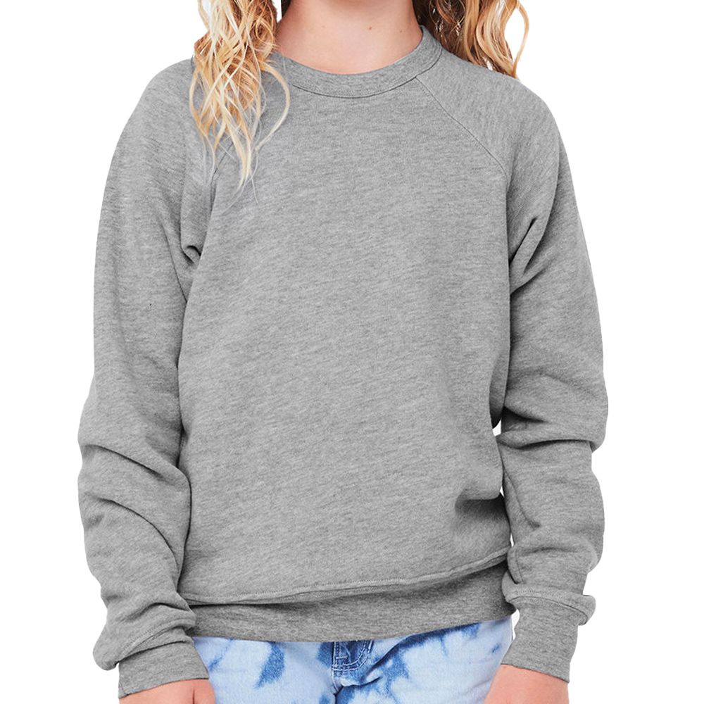 Bella + Canvas Youth Sponge Fleece Crewneck Sweatshirt