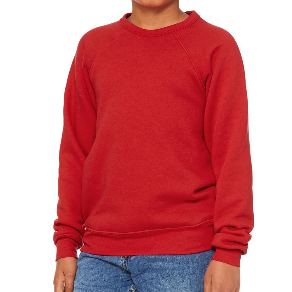 Bella + Canvas Youth Sponge Fleece Crewneck Sweatshirt