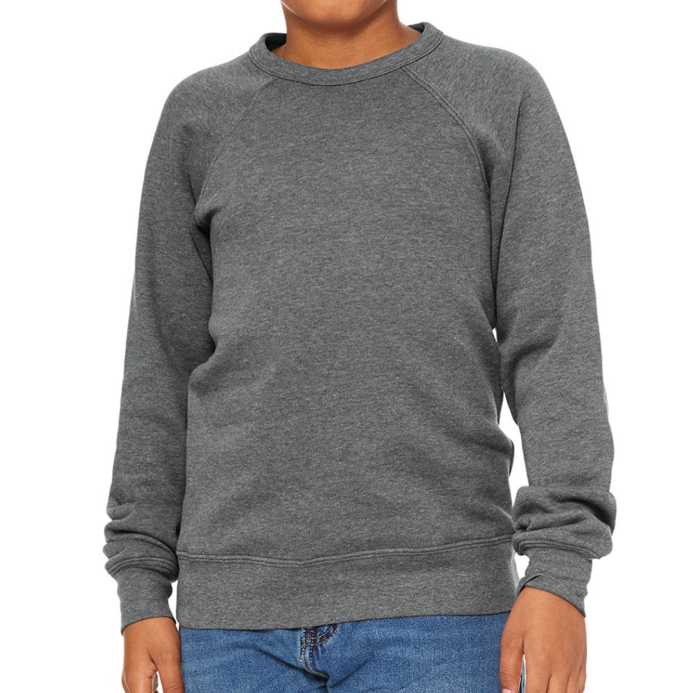 Bella + Canvas Youth Sponge Fleece Crewneck Sweatshirt