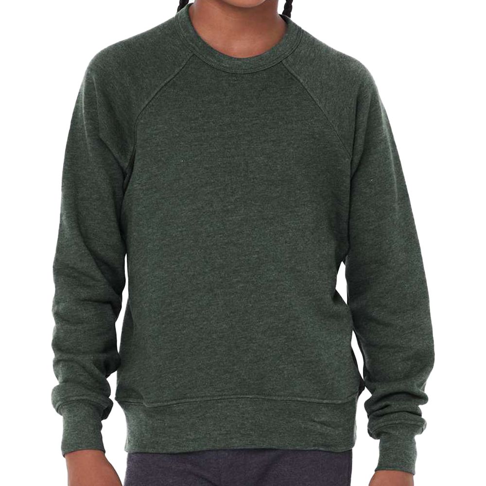 Bella + Canvas Youth Sponge Fleece Crewneck Sweatshirt