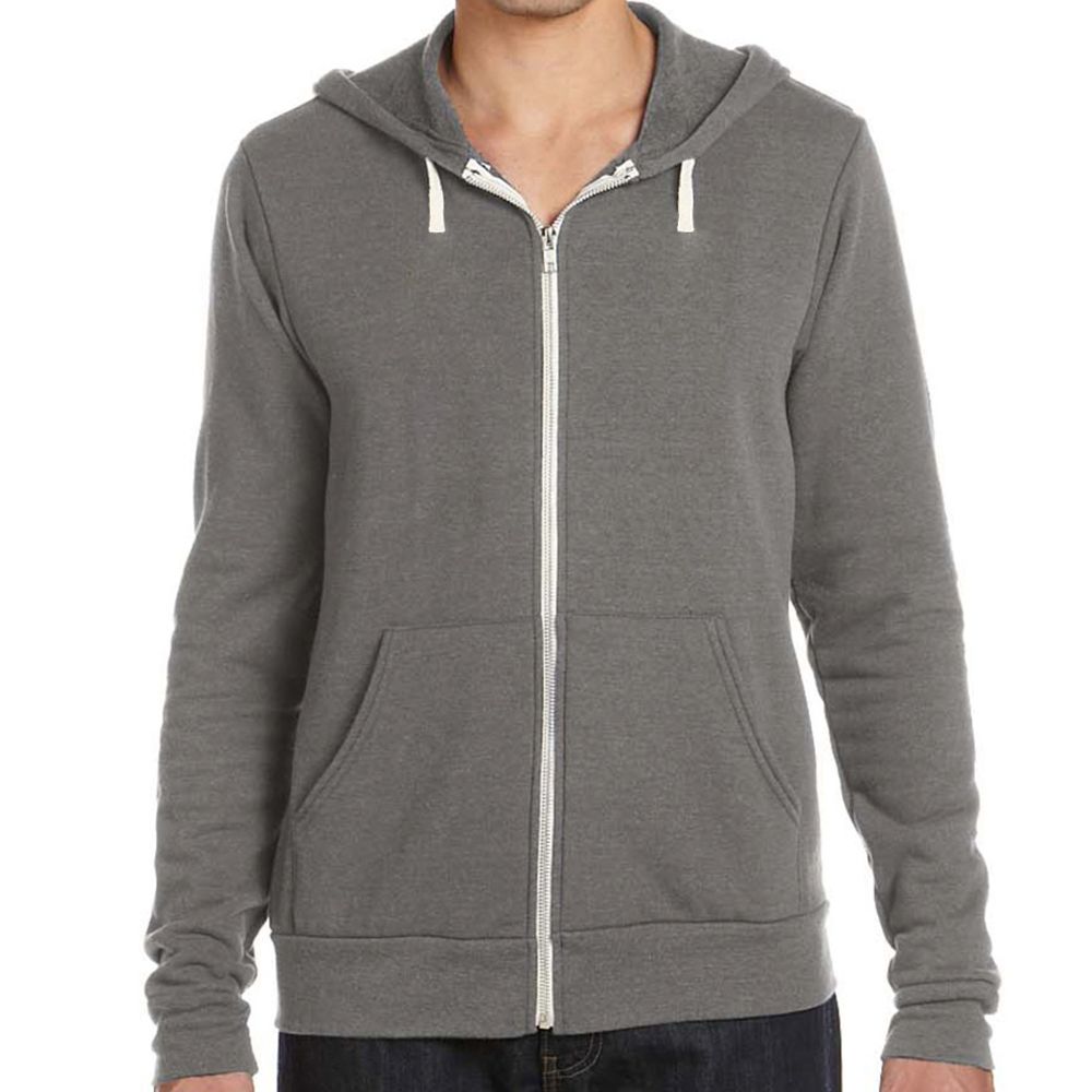 Bella + Canvas Tri-blend Fleece Zip Up Hoodie