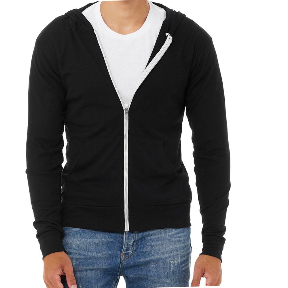 Bella + Canvas Lightweight Tri-blend Zip Up Hoodie