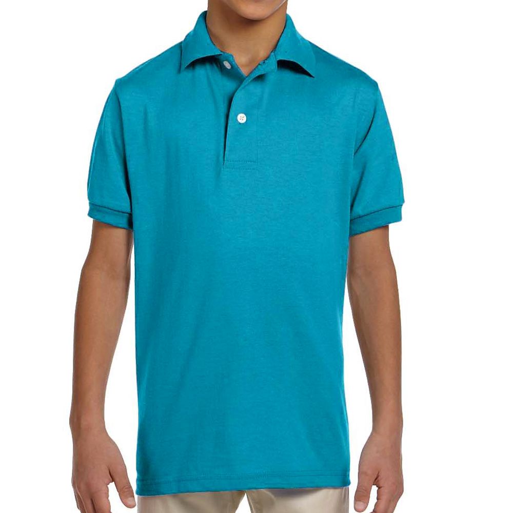 Jerzees SpotShield Kids Jersey Polo Shirt