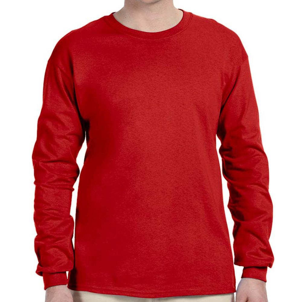 Fruit of the Loom Cotton Long Sleeve T-Shirt