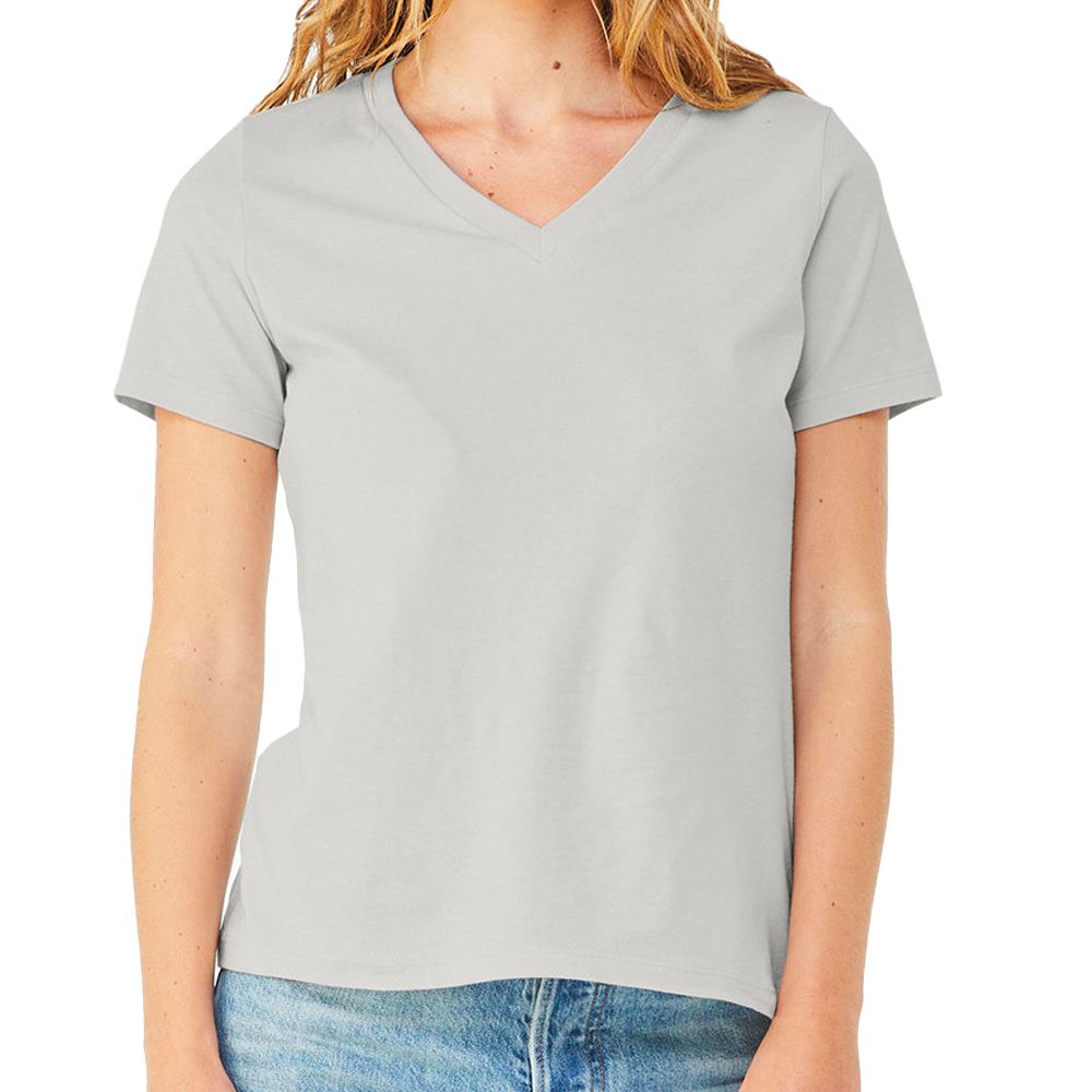 Bella + Canvas Women's Relaxed Fit V-Neck T-Shirt