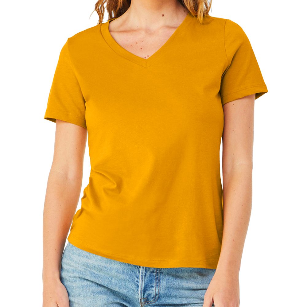 Bella + Canvas Women's Relaxed Fit V-Neck T-Shirt