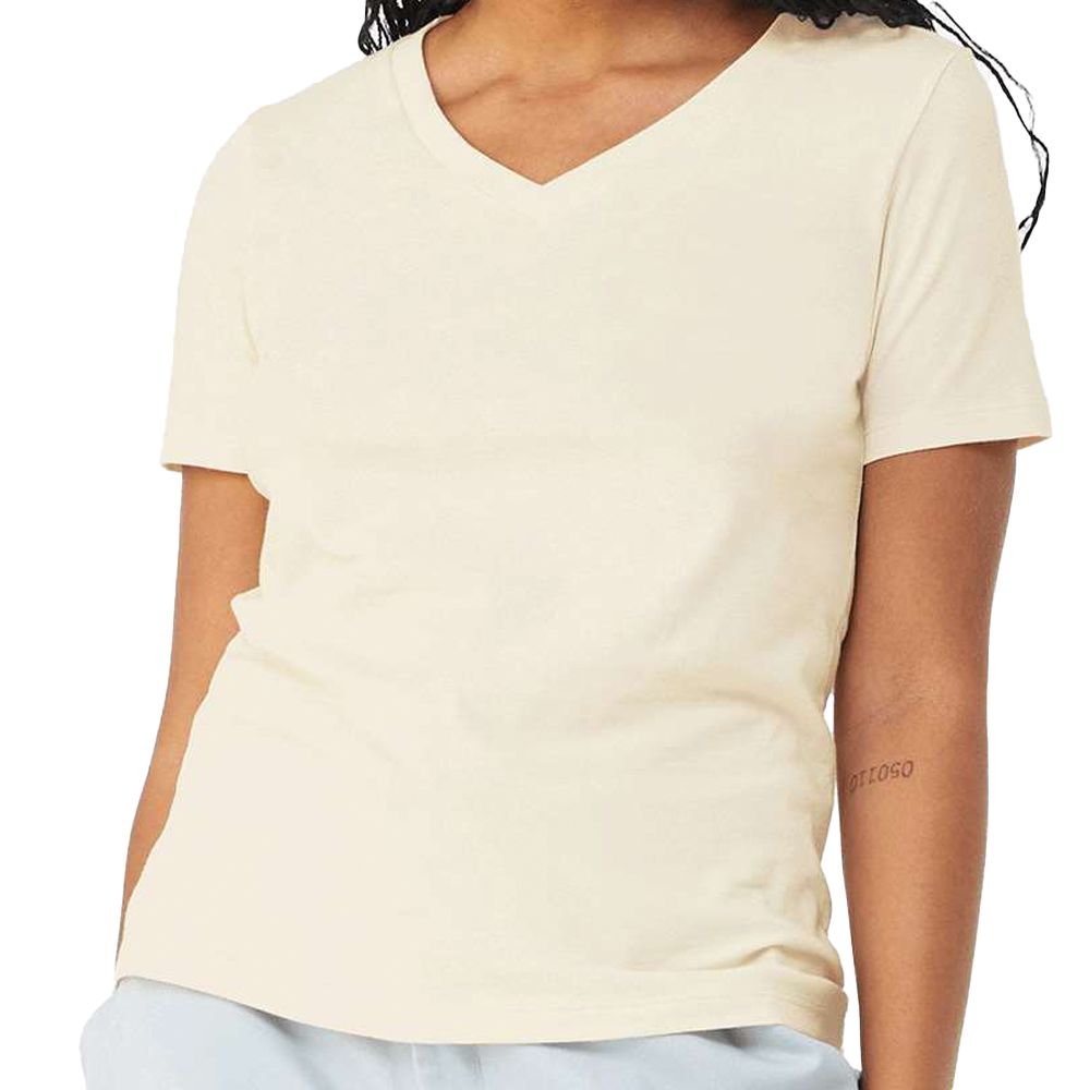 Bella + Canvas Women's Relaxed Fit V-Neck T-Shirt