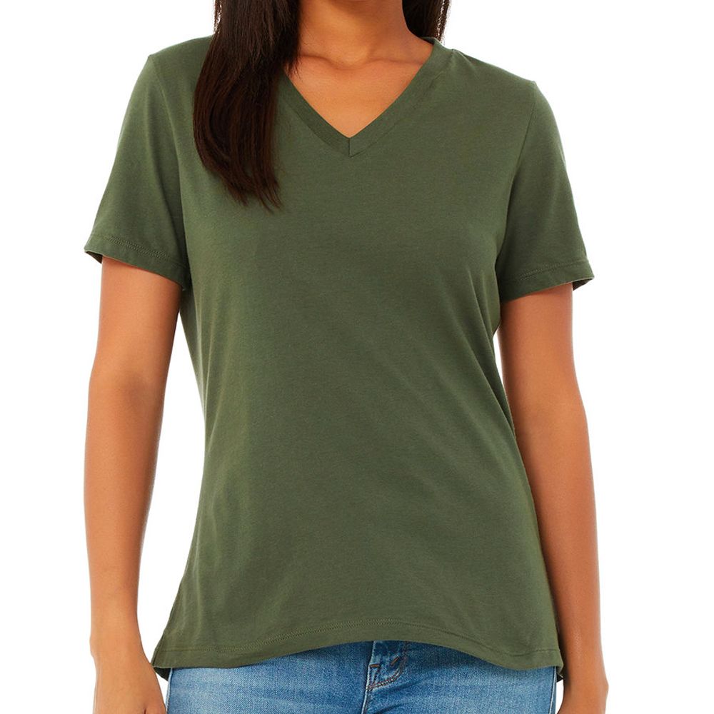 Bella + Canvas Women's Relaxed Fit V-Neck T-Shirt